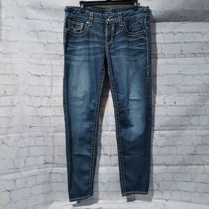 Vigoss The Chelsea Skinny Jeans Size 13/14  Length 31 Dark Wash